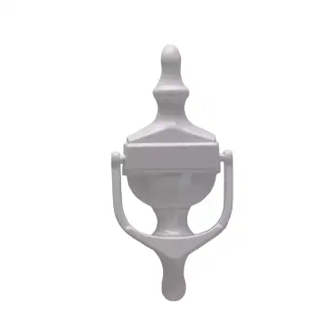 Click Here To Enlarge This Photo Of 4A000 Fab & Fix Medium Nu Victorian Urn Door Knocker Without Spyhole (Face Fix) White