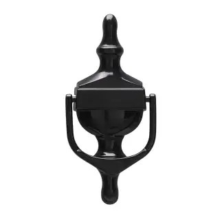 4A001 Fab & Fix Medium Nu Victorian Urn Door Knocker Without Spyhole (Face Fix) Black