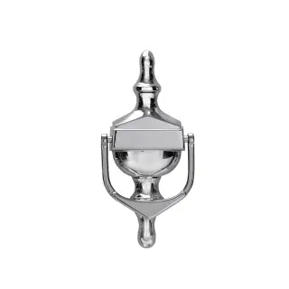 4A004 Fab & Fix Medium Nu Victorian Urn Door Knocker Without Spyhole (Face Fix) Hardex Chrome