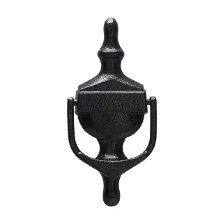 4A009 Fab & Fix Medium Nu Victorian Urn Door Knocker Without Spyhole (Face Fix) Antique Black