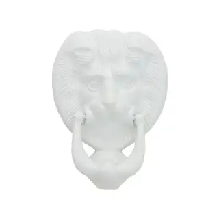 4A400 Fab & Fix Nu Lion's Head Door Knocker White