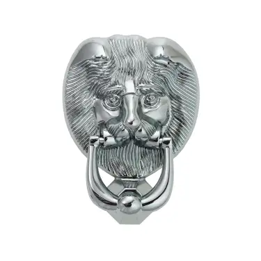 Click Here To Enlarge This Photo Of 4A401 Fab & Fix Nu Lion's Head Door Knocker Hardex Chrome