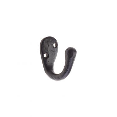 Click Here To Enlarge This Photo Of FF21 - Zoo Hardware Foxcote Foundries Single Coat Hook - Black Antique