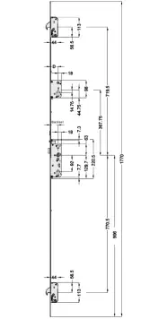 Click Here To Enlarge This Photo Of WINKHAUS AV4 Heritage Autolocking 2 Hook Multipoint Lock &lpar;1770mm&rpar; - 55mm Backset - 20mm Radius Faceplate &lpar;5097418&rpar;