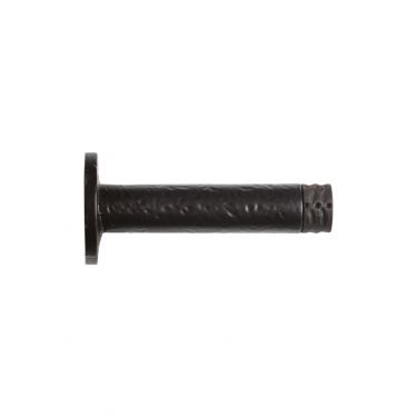 Click Here To Enlarge This Photo Of FF23 - Zoo Hardware Foxcote Foundries Wall Mounted Door Stop (90mm projection) c/w Rose - Black Antique
