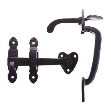 Click Here To Enlarge This Photo Of FF26 - Zoo Hardware Foxcote Foundries Thumb Latch - Black Antique