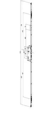 Click Here To Enlarge This Photo Of WINKHAUS FGTE Single Rebated &lpar;22mm Lip&rpar; Slave Espag Lock &lpar;Right Hand&rpar; - 45mm Backset &lpar;5013845&rpar;