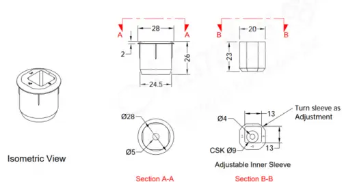 Click Here To Enlarge This Photo Of WINKHAUS Thimble Shootbolt Keep &lpar;3473961&rpar;