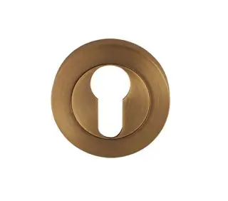RM001AB - Zoo Hardware Rosso Maniglie Euro Profile Escutcheon - Antique Brass