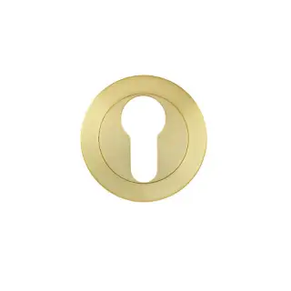 ZPA001-SB - Zoo Hardware Stanza Euro Profile Escutcheon - Satin Brass &lpar;Contract Range&rpar;
