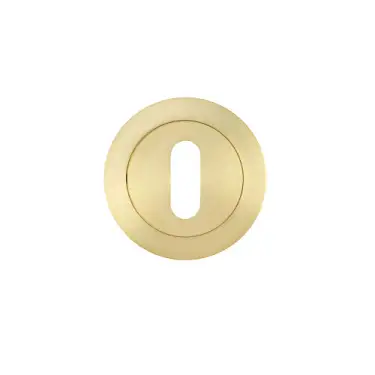 Click Here To Enlarge This Photo Of ZPA002-SB - Zoo Hardware Stanza Standard Key Escutcheon - Satin Brass &lpar;Contract Range&rpar;