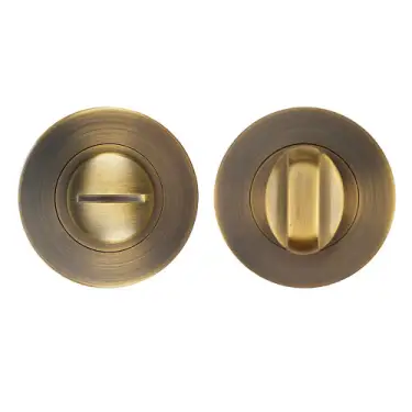 Click Here To Enlarge This Photo Of ZPA004-AB - Zoo Hardware Stanza Bathroom Turn & Release - Antique Brass &lpar;Contract Range&rpar;