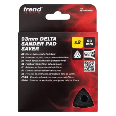 Click Here To Enlarge This Photo Of Trend AB&sol;PAD&sol;OSC 93mm Delta Sander Pad Saver &lpar;2 Pack&rpar;