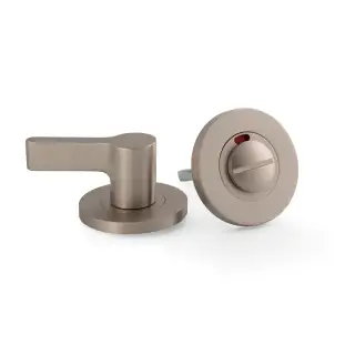 AW799SN - Alexander & Wilks Disabled Thumbturn and Emergency Release with Indicator on 50mm x 6mm Rose - Satin Nickel