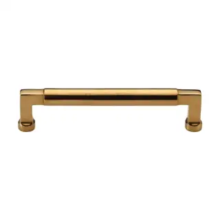 C0312 160-ULB Heritage Brass Cabinet Pull Bauhaus Design 160mm CTC Unlacquered Brass Finish