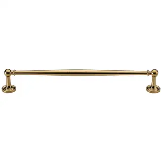 C2533 254-ULB Heritage Brass Cabinet Pull Colonial Design 254mm CTC Unlacquered Brass Finish