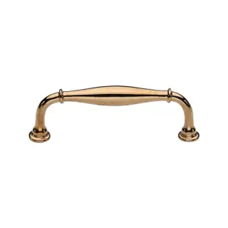 C3960 102-ULB Heritage Brass Cabinet Pull Henley Traditional Design 102mm CTC Unlacquered Brass Finish