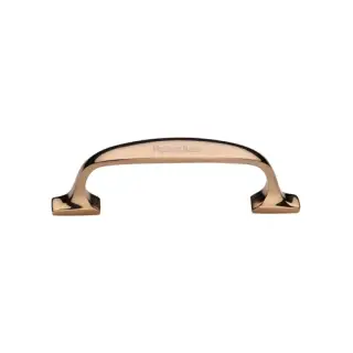 C7213 76-ULB Heritage Brass Cabinet Pull Durham Design 76mm CTC Unlacquered Brass Finish
