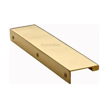 Click Here To Enlarge This Photo Of EPTR200-44-ULB Heritage Brass EPTR Edge Pull Cabinet Handle 200mm Unlacquered Brass finish