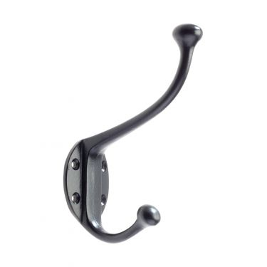 Click Here To Enlarge This Photo Of FF72PCB - Zoo Hardware Foxcote Foundries Hat and Coat Hook - Black Antique