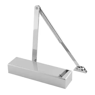 Click Here To Enlarge This Photo Of Eclipse 28902 101 Series Adjustable Size 3-6 Overhead Door Closer with Backcheck - Polished Chrome