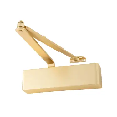 Click Here To Enlarge This Photo Of Eclipse 28981 93 Series Adjustable Size 2-4 Overhead Door Closer with Backcheck - Satin Brass