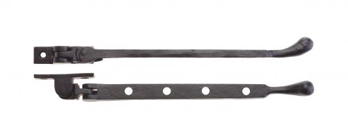 Click Here To Enlarge This Photo Of FF91B - Zoo Hardware Foxcote Foundries Bulb End Casement Stay - 10" Black Antique