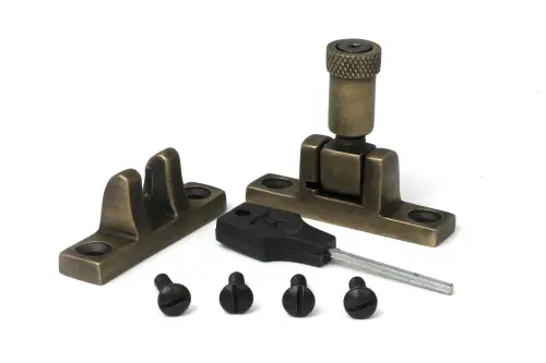 Click Here To Enlarge This Photo Of 52349 From The Anvil Burnished Brass Brompton Brighton Fastener - Narrow &lpar;Square&rpar;