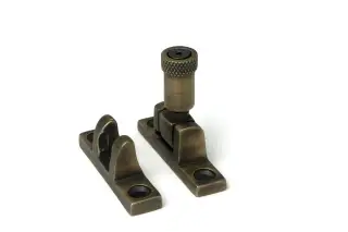 52349 From The Anvil Burnished Brass Brompton Brighton Fastener - Narrow &lpar;Square&rpar;