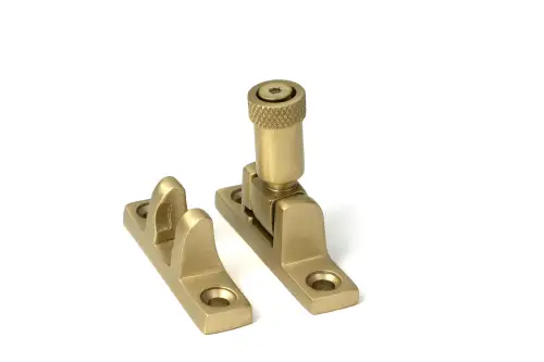 Click Here To Enlarge This Photo Of 52353 From The Anvil Satin Brass Brompton Brighton Fastener - Narrow &lpar;Square&rpar;