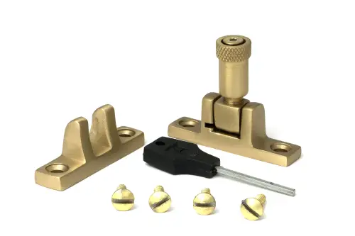 Click Here To Enlarge This Photo Of 52353 From The Anvil Satin Brass Brompton Brighton Fastener - Narrow &lpar;Square&rpar;