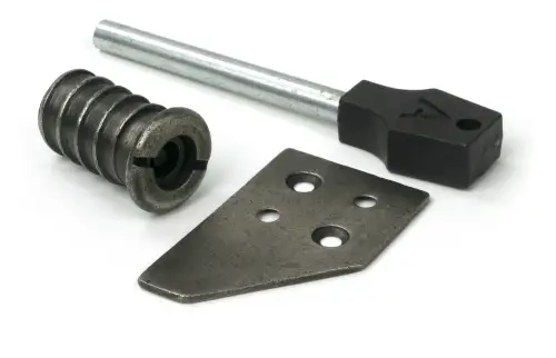 Click Here To Enlarge This Photo Of 47129 From The Anvil Antique Pewter Flush Sash Stop with Key
