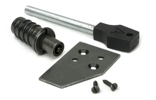 Click Here To Enlarge This Photo Of 52473 From The Anvil Pewter Flush Sash Stop with Key