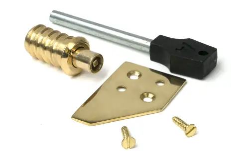 Click Here To Enlarge This Photo Of 47130 From The Anvil Polished Brass Flush Sash Stop with Key