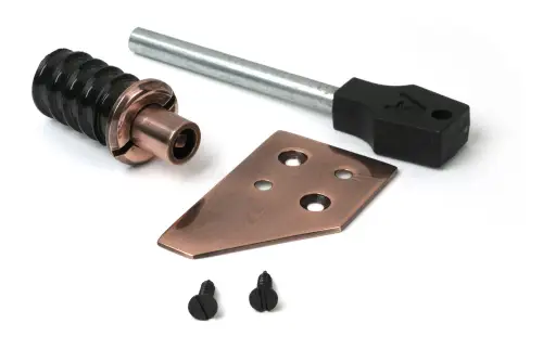 Click Here To Enlarge This Photo Of 52401 From The Anvil Polished Bronze Flush Sash Stop with Key