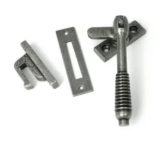 52530 From The Anvil Pewter Locking Reeded Fastener
