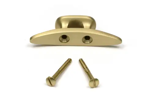 Click Here To Enlarge This Photo Of 52243 From The Anvil Satin Brass Marine Cleat Hook