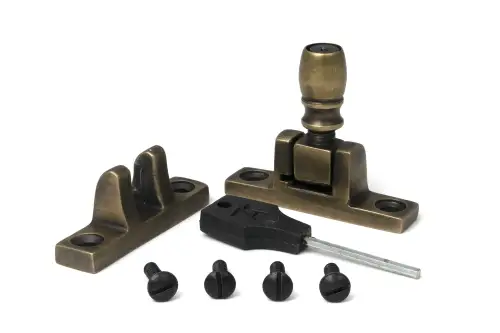 Click Here To Enlarge This Photo Of 52352 From The Anvil Burnished Brass Mushroom Brighton Fastener - Narrow &lpar;Square&rpar;