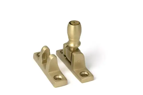 Click Here To Enlarge This Photo Of 52356 From The Anvil Satin Brass Mushroom Brighton Fastener - Narrow &lpar;Square&rpar;