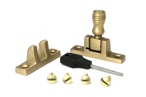 Click Here To Enlarge This Photo Of 52354 From The Anvil Satin Brass Prestbury Brighton Fastener - Narrow &lpar;Square&rpar;