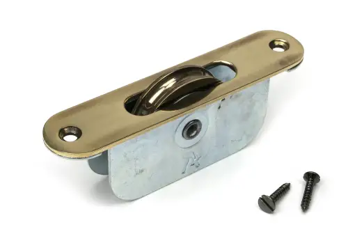 Click Here To Enlarge This Photo Of 52395 From The Anvil Aged Brass Radiused Sash Pulley 75kg