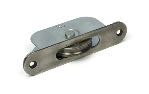 Click Here To Enlarge This Photo Of 52392 From The Anvil Antique Pewter Radiused Sash Pulley 75kg