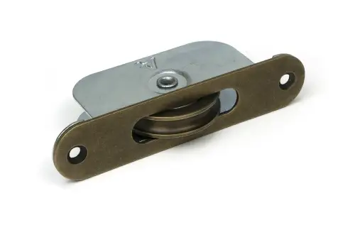Click Here To Enlarge This Photo Of 52397 From The Anvil Burnished Brass Radiused Sash Pulley 75kg
