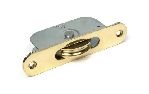 Click Here To Enlarge This Photo Of 52389 From The Anvil Polished Brass Radiused Sash Pulley 75kg