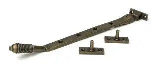 52330 From The Anvil Burnished Brass 10" Reeded Stay
