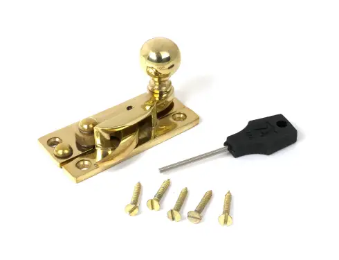 Click Here To Enlarge This Photo Of 52369 From The Anvil Polished Brass Sash Hook Fastener