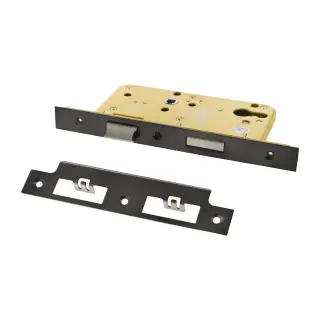 Atlantic - ALKDINES60HDSB DIN Heavy Duty Euro Profile Sashlock 60mm Backset &lpar;72mm c&sol;c&rpar; - Satin Brass