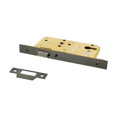 Click Here To Enlarge This Photo Of Atlantic - ALKDINRL60HDBN DIN &lpar;Radius&rpar; Heavy Duty Latch 60mm Backset - Black Nickel