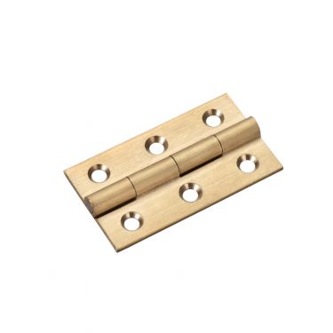 Click Here To Enlarge This Photo Of TDF105SB - Zoo Hardware Solid Drawn Brass Butt Hinges - 50 x 28 x 1.5mm Satin Brass