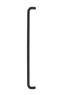 Eclipse 34549 600mm x 19mm D Shaped Pull Handle &lpar;M8 Brass Insert&rpar; - Matt Black